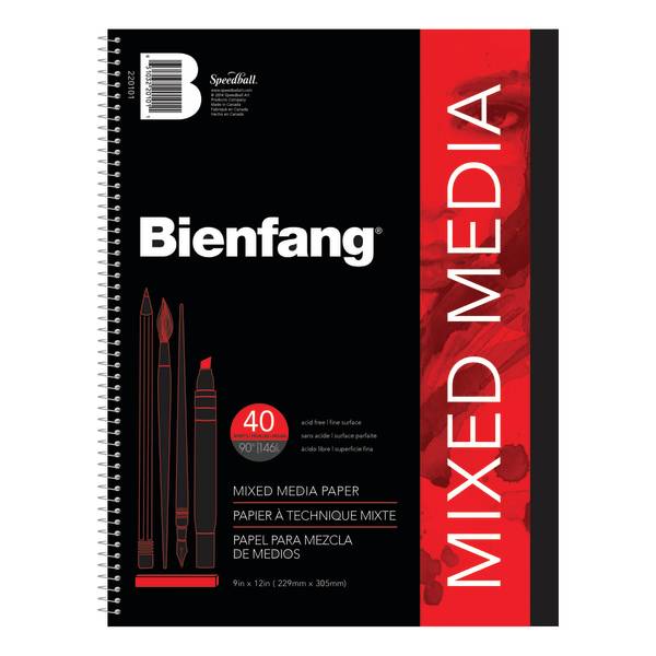 Bienfang 9" X 12" White Mixed Media Pad Sheets (15.4 oz)