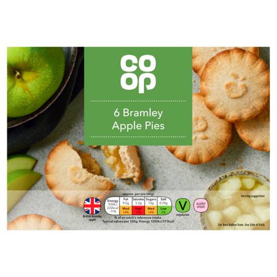 Co-Op Apple Pies 6 pack