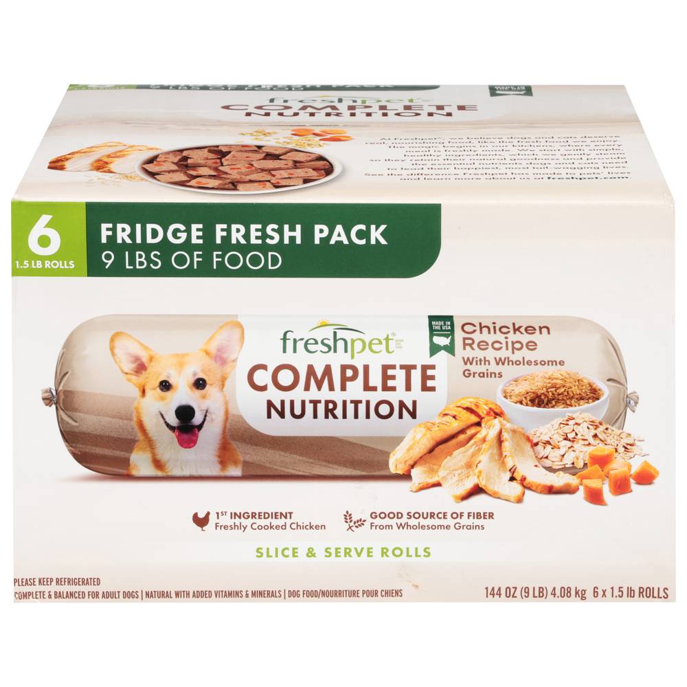 Freshpet Complete Nutrition Roll Dog Food (6 ct) (chicken)