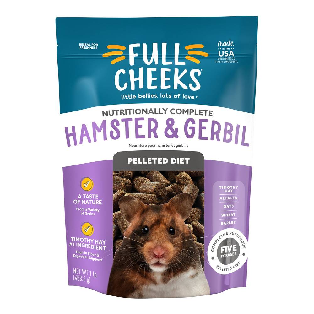Full Cheeks Hamster and Gerbil Pelleted Diet