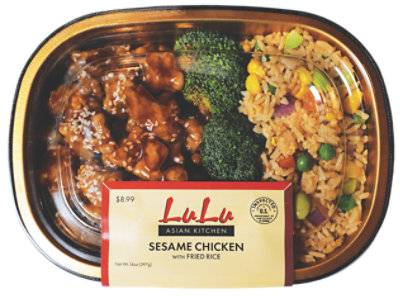 Ready To Eat Meal Lulu Sesame Chicken With Fried Rice - 14 Oz.