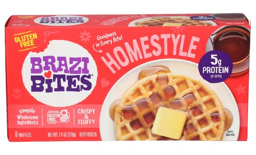 Brazi Bites Homestyle Waffles 6 Pack