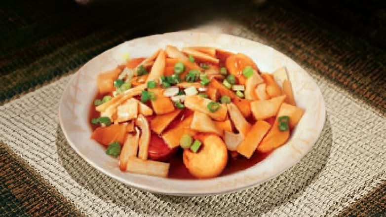 とうふ５種 V3. Japanese Tofu with King Mushroom 皇子菇扒玉子豆腐| Postmates