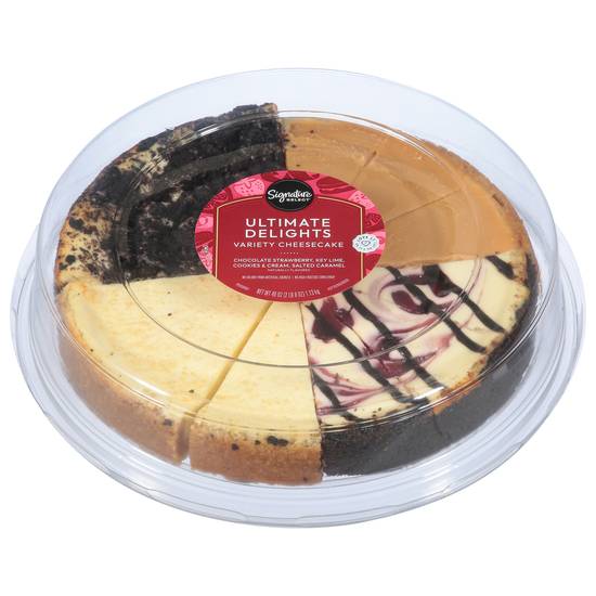Signature Select Ultimate Delights Variety Cheesecake (chocolate-strawberry-key lime-salted caramel)