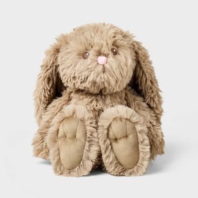 Gigglescape Shaggy Classic Bunny Stuffed Animal, 11 in, Lighth Brown