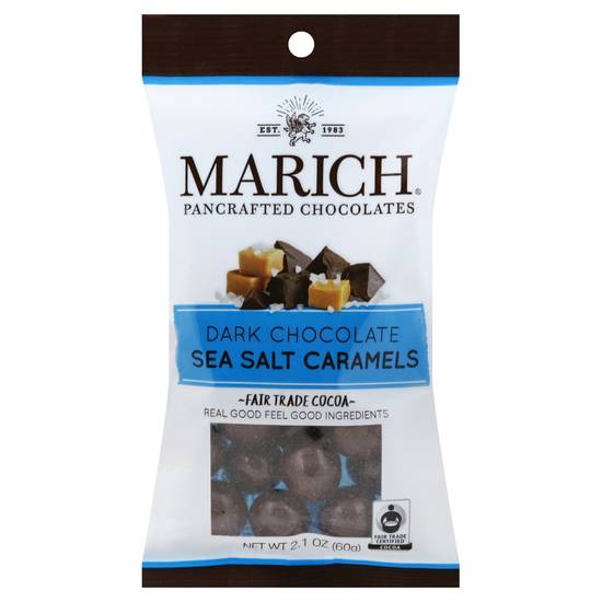 Marich Dark Chocolate Sea Salt Caramels (2.1 oz)