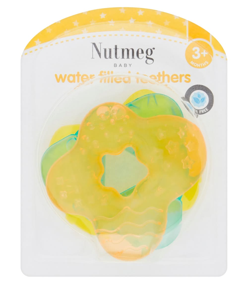 Nutmeg Water Filled Teethers 3 pack