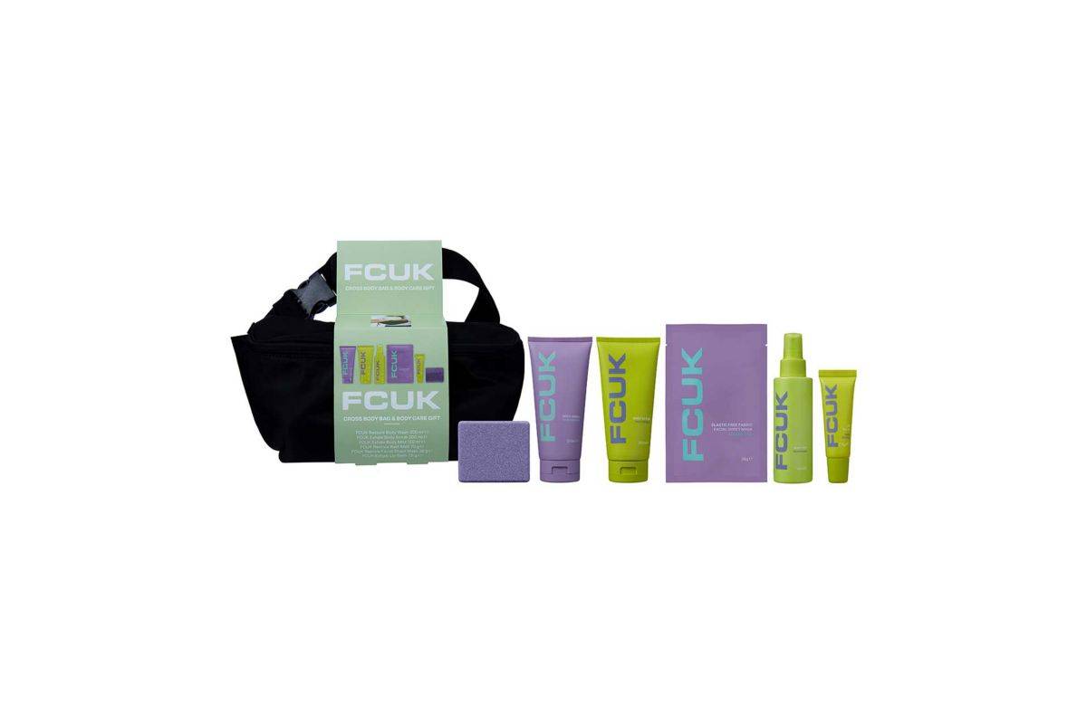 FCUK Cross Body Bag & Body Care Gift Set