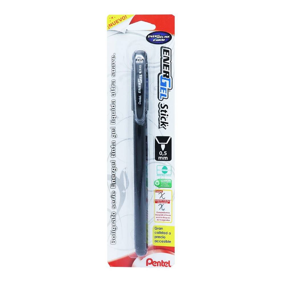 Pentel · Bolígrafo energel ultra suave negro