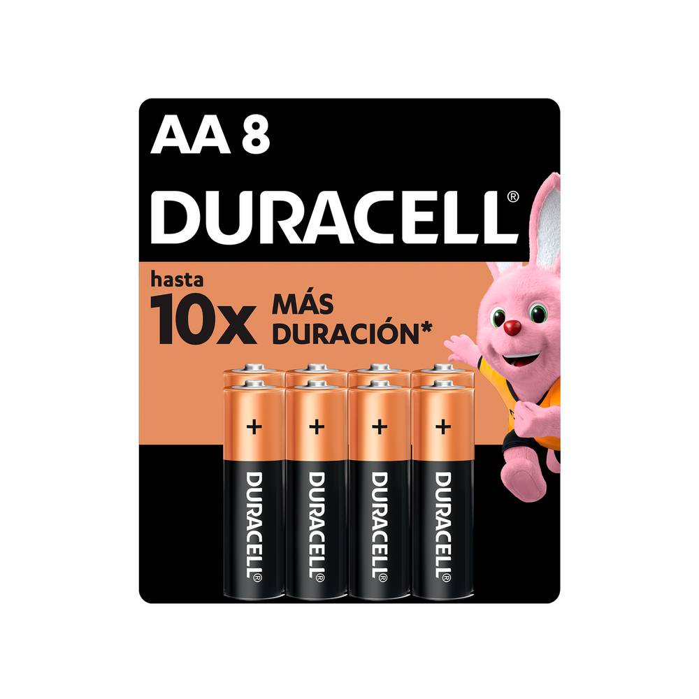 Duracell pack pilas aa (8 un)