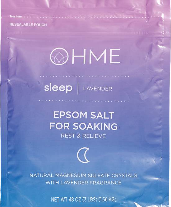 OHME Sleep Bath Epsom Salt, 48 OZ