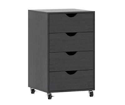 Real Living 4-drawer Rolling Storage Cart (charcoal)