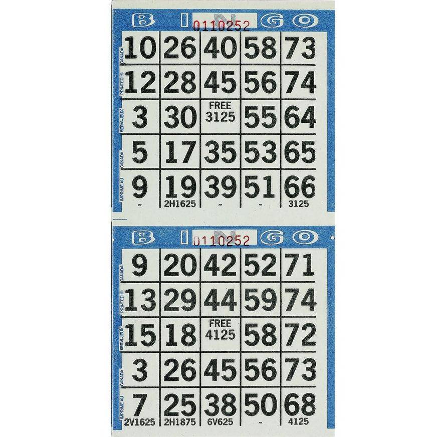 Party City Bingo Game Sheets (125 ct)