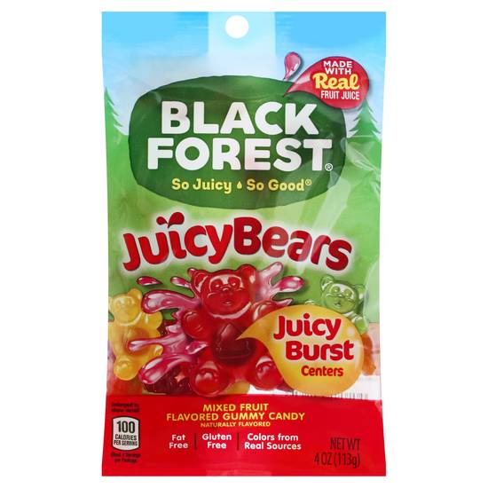 Black Forest Juicy Bears Mixed Fruit Gummy Candy (4 oz)