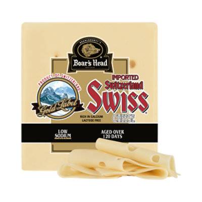 BOARS HEAD GOLD LABEL IMPORTED SWITZERLAND SWISS CHEESE