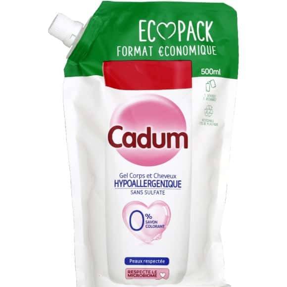 Cadum - Gel douche corps et cheveux hypoallergénique