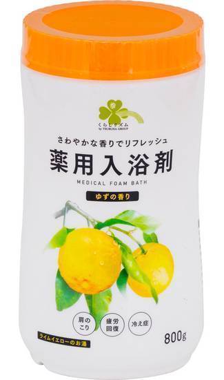 くらしリズム薬用入浴剤ゆずの香り８００ｇ:4582451683217