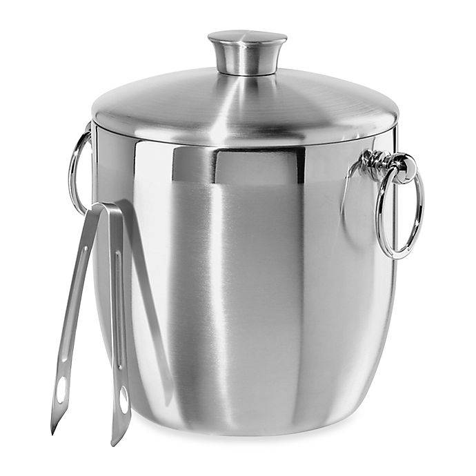 Oggi Stainless Steel Ice Bucket With Tongs