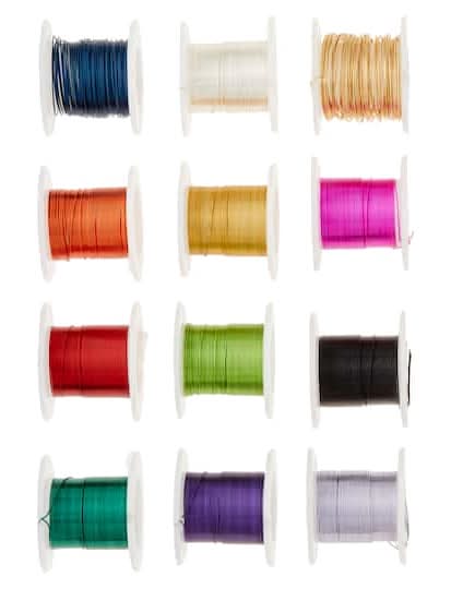 Bead Landing Silver Plated Copper Wire 28 Gauge, 36 Yd., Multi (12 ct)