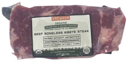Beef Ribeye Steak Grss Fed Org