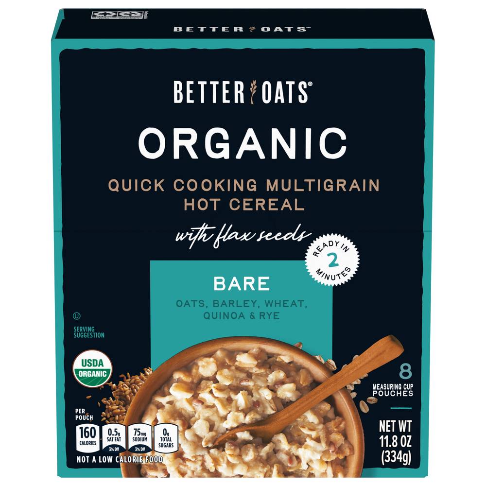Better Oats Organic Instant Multigrain Hot Cereal