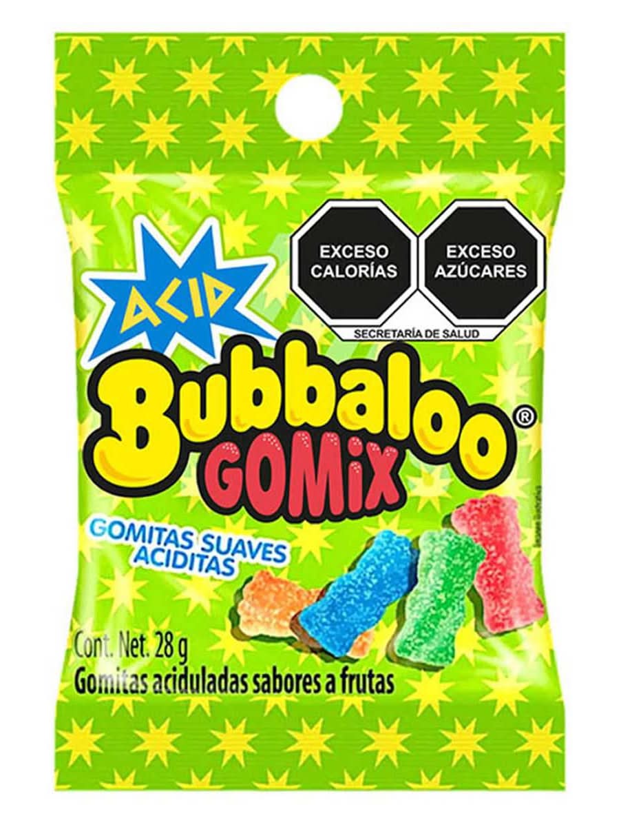 Bubbaloo · Gomitas gomix acid (28 g)
