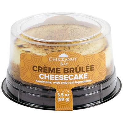 Chuckanut Bay Cream Brulee Cheesecake