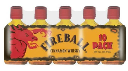 Fireball Flavored Whisky, Cinnamon (10 x 50 ml)
