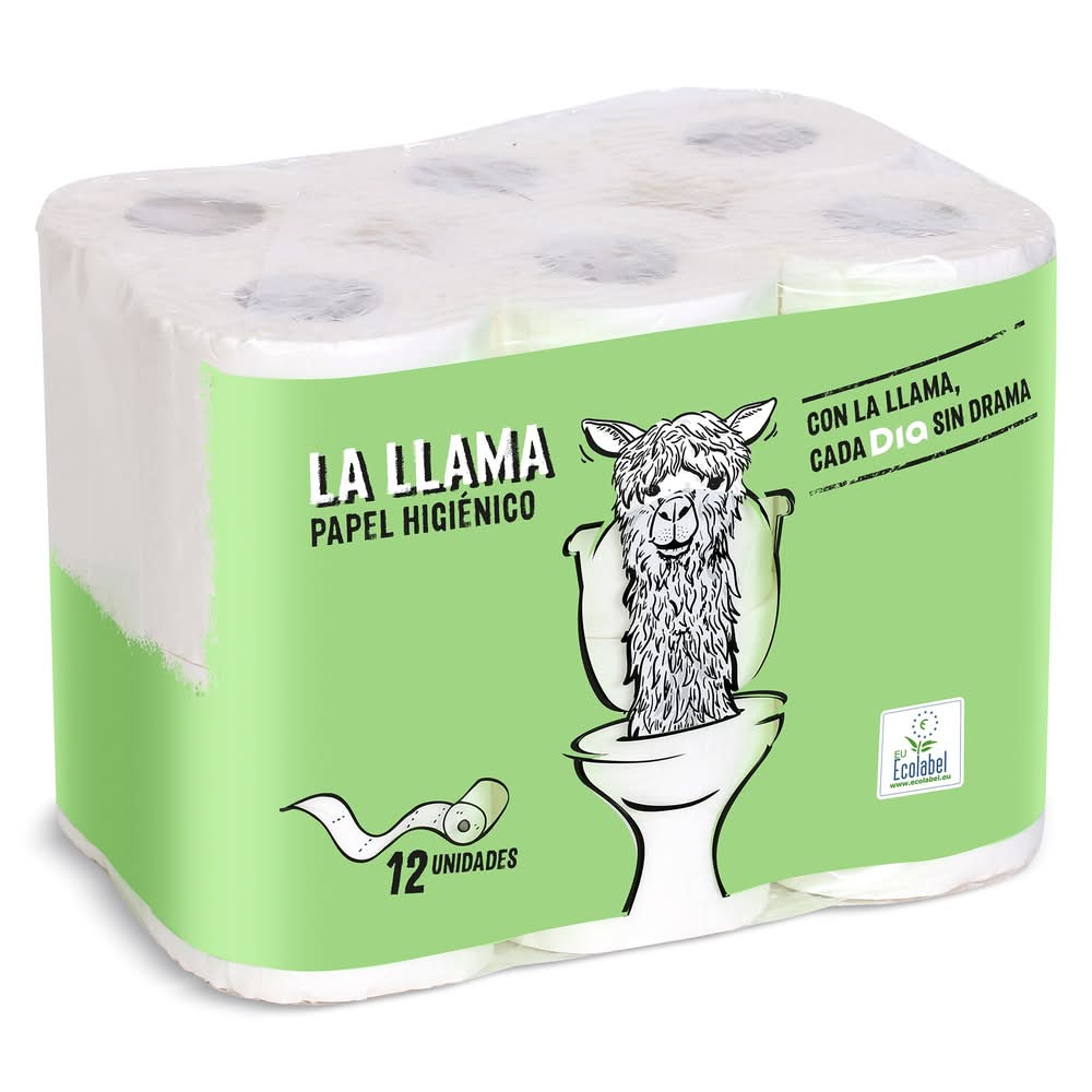 Papel Higiénico  La Llama Dia Bolsa 12 Unidades