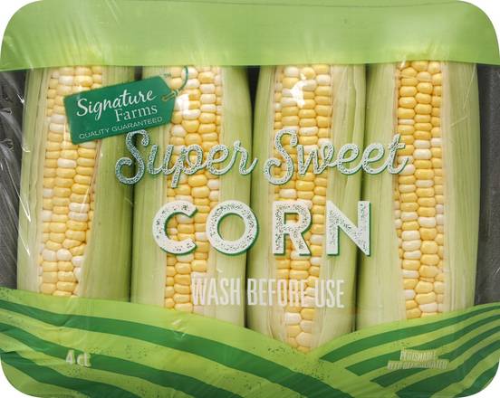 Order Signature Farms · Corn Super Sweet (4 ears) food online from Safeway store, Eureka on bringmethat.com