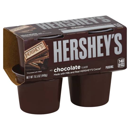 Hershey's Chocolate Pudding Snacks With Milk & Real Cocoa