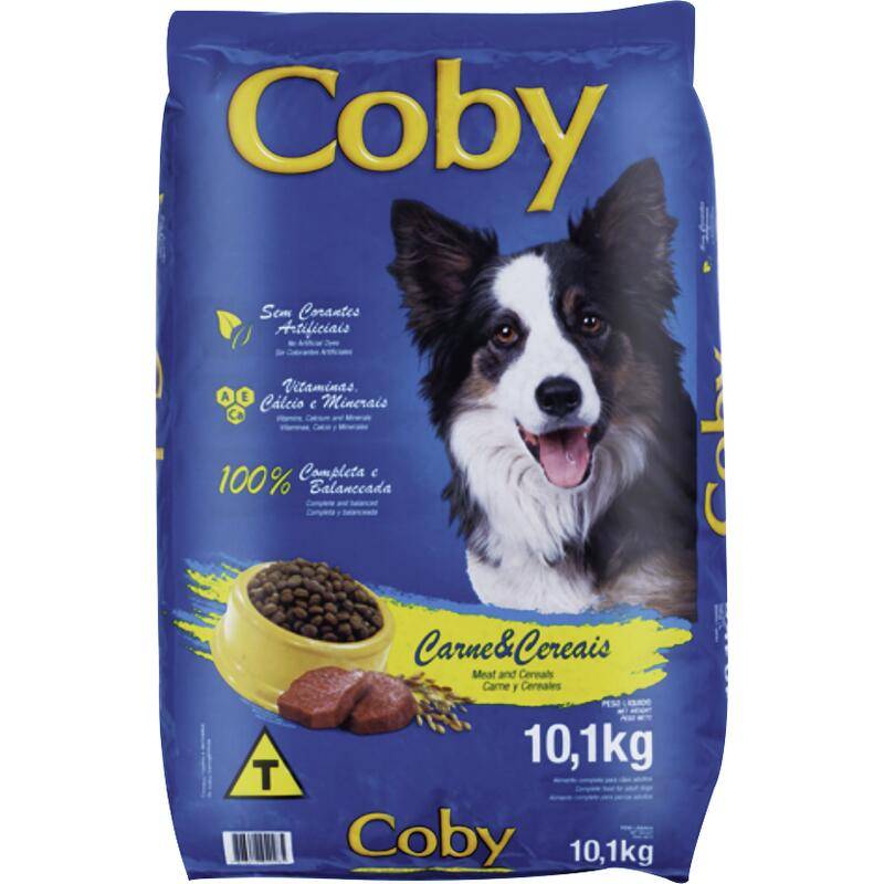 Coby ração para cães adultos sabor carne e cereais (10,1kg)