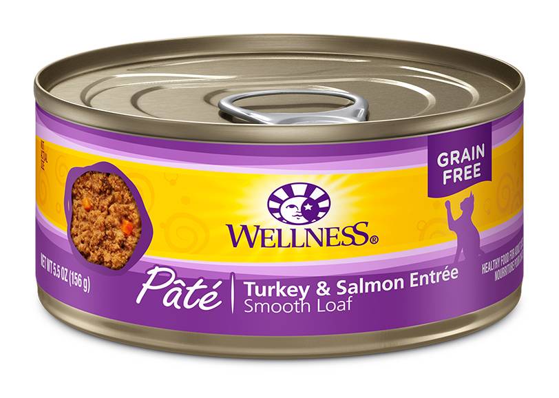 Wellness Complete Health Pate Turkey & Salmon Canned Cat Food (5.5 oz)