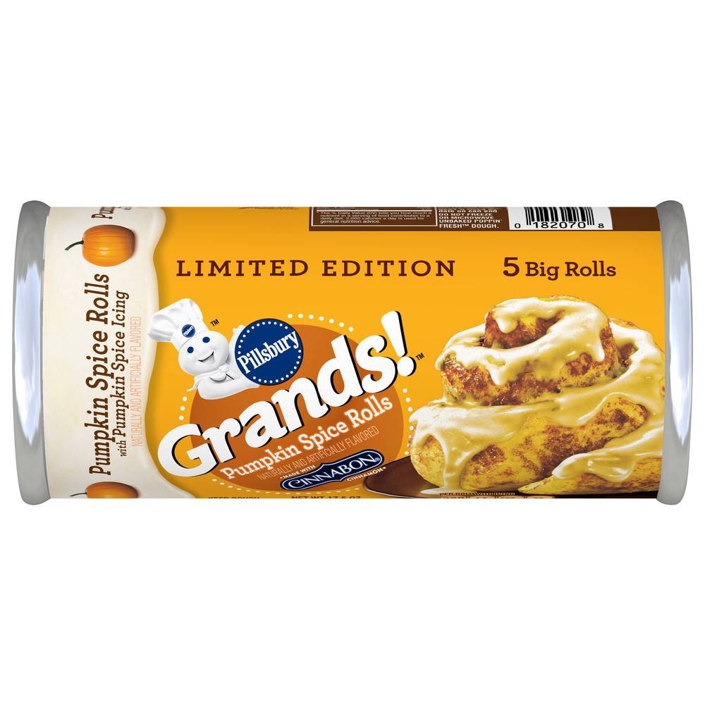 Pillsbury Grands! Pumpkin Spice Rolls Made With Cinnabon (5 ct)