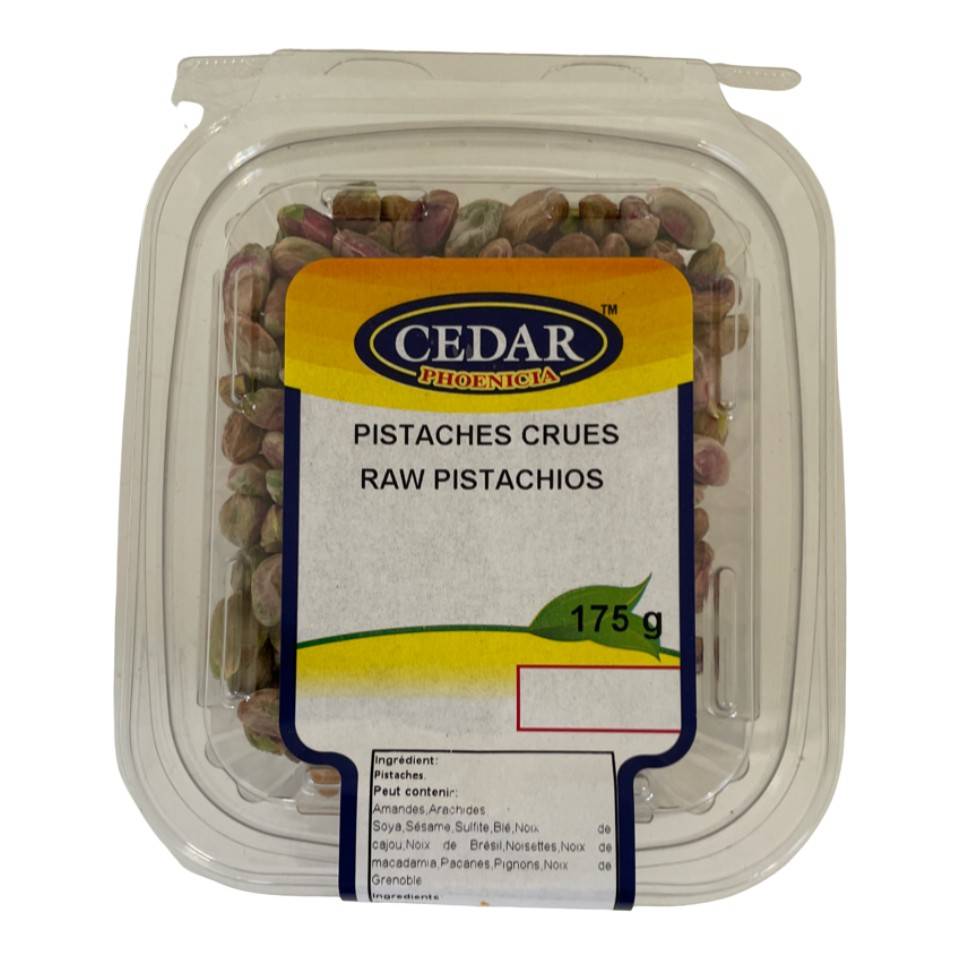 Cedar crues (175 g) - raw pistachios (175 g)