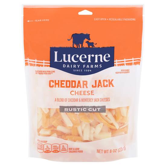 Lucerne Cheddar Jack Shredded Cheese (8 oz)