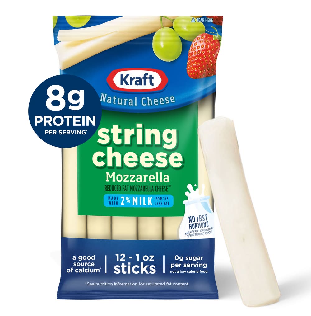Kraft Mozzarella String Cheese (12 oz, 12 ct)