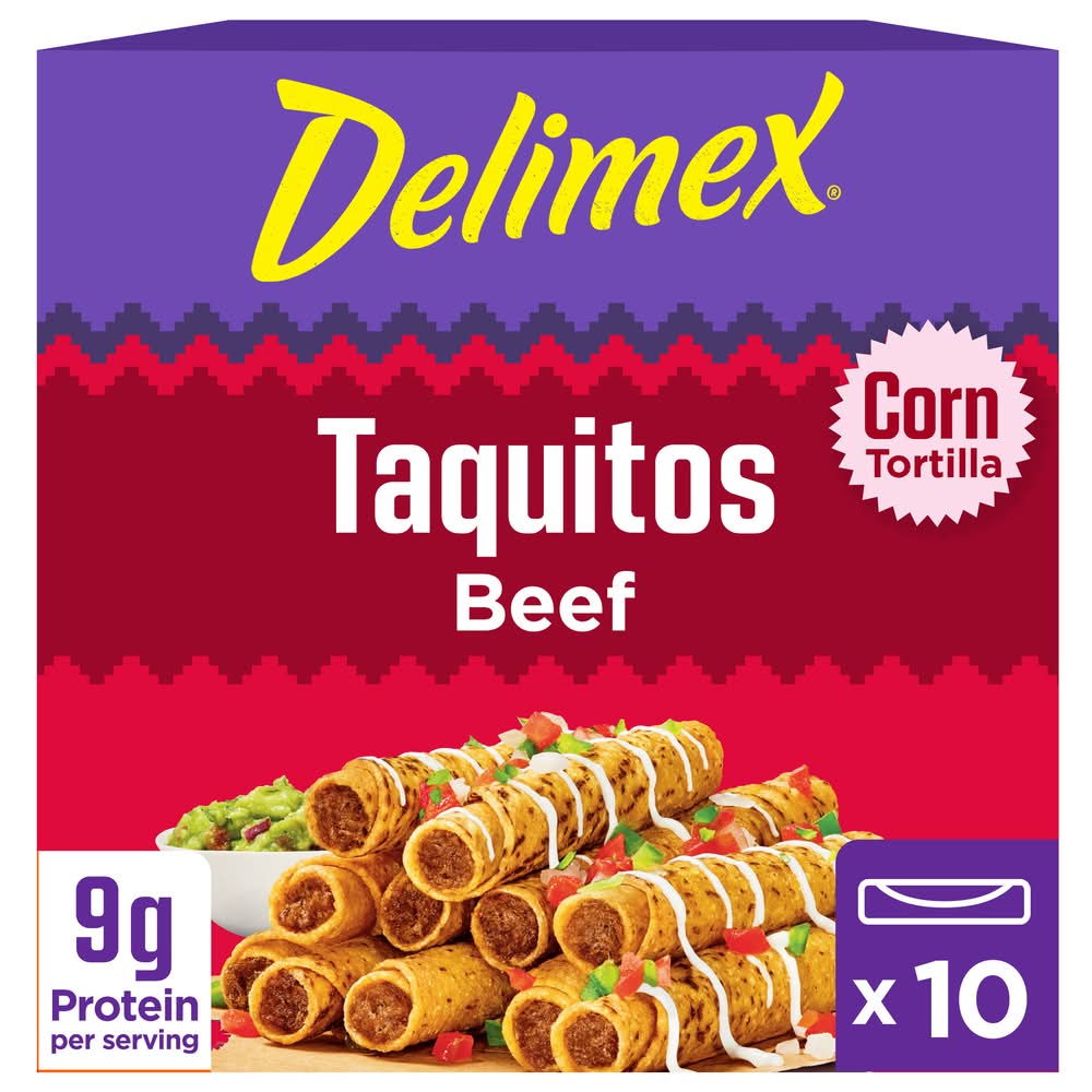 Delimex Beef Taquitos Snacks (10 oz, 10 ct)