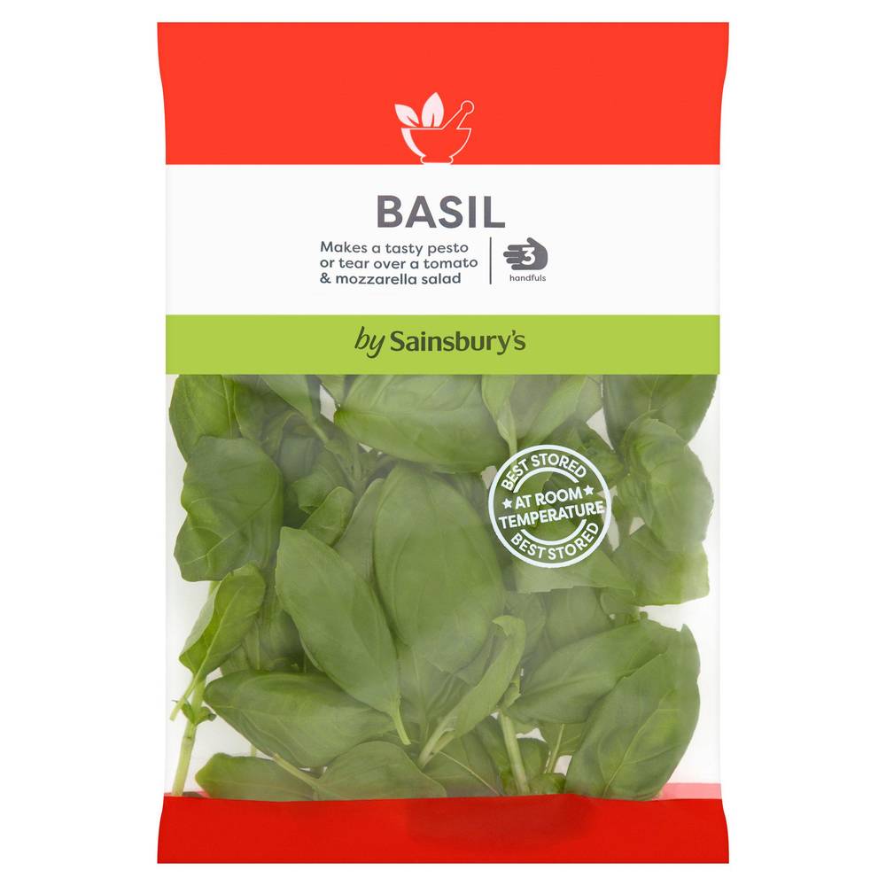 Sainsbury's Fresh Packed Basil 30g