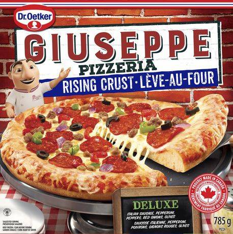 Dr. oetker giuseppe pizzeria lève-au-four deluxe (785 g) - giuseppe pizzeria rising crust deluxe pizza (785 g)