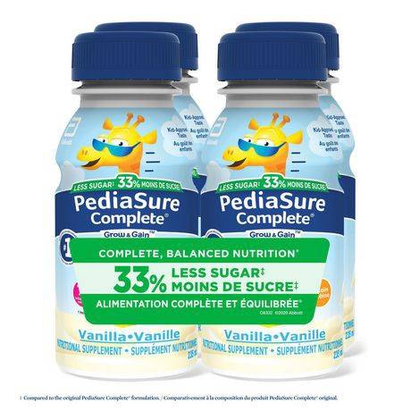 PediaSure Reduced Sugar, Vanilla (4 x 235 ml)