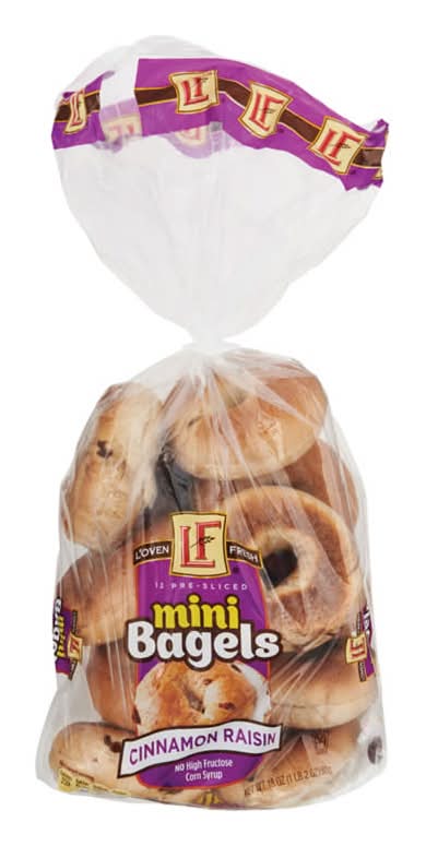 L'oven Fresh Mini Bagels, Cinnamon Raisin (18 oz)