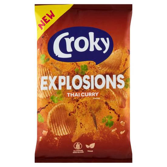 Croky Chips Explosions Thai Curry 150g