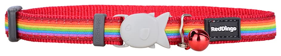 Red Dingo Red Rainbow Breakaway Safety Cat Collar (One Size)