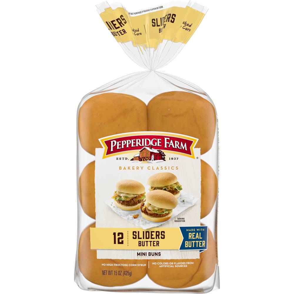 Pepperidge Farm Bakery Classics Butter Sliders Buns (12 buns)