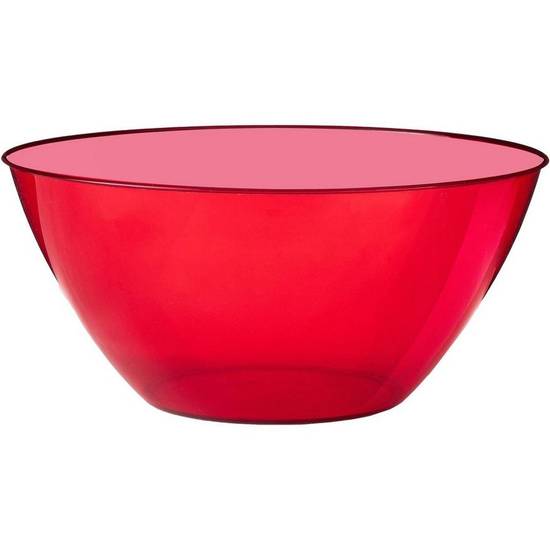Large Red Plastic Bowl