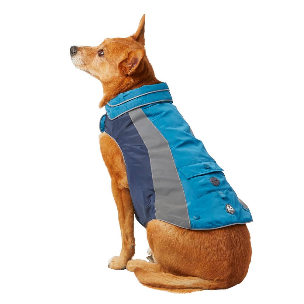 Arcadia Trail™ 3-in-1 Multiwear Outdoor Dog Coat (Color: Teal, Size: X Large)