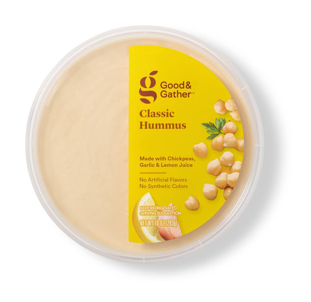 Good & Gather Classic Chickpeas Garlic & Lemon Juice Hummus (10 oz)