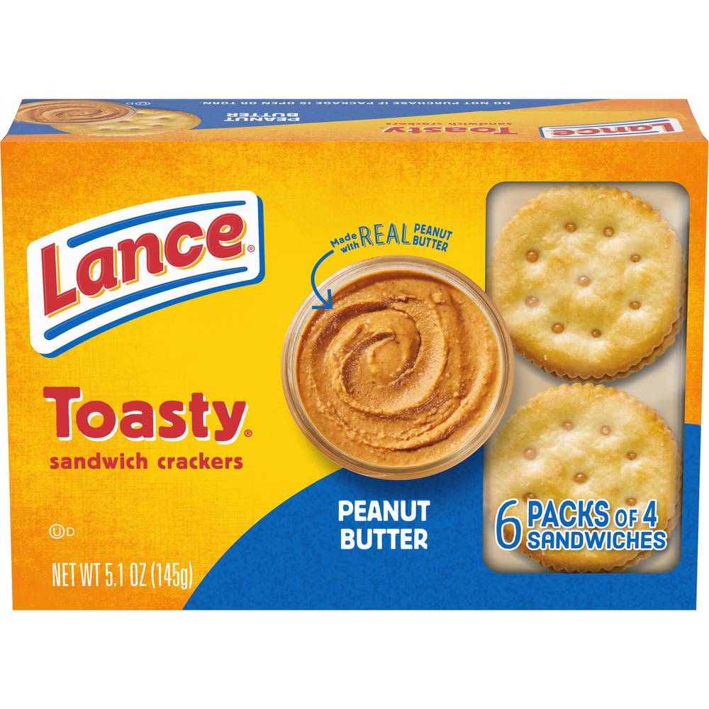 Lance Toasty Peanut Butter Sandwich Crackers (5.1 oz)