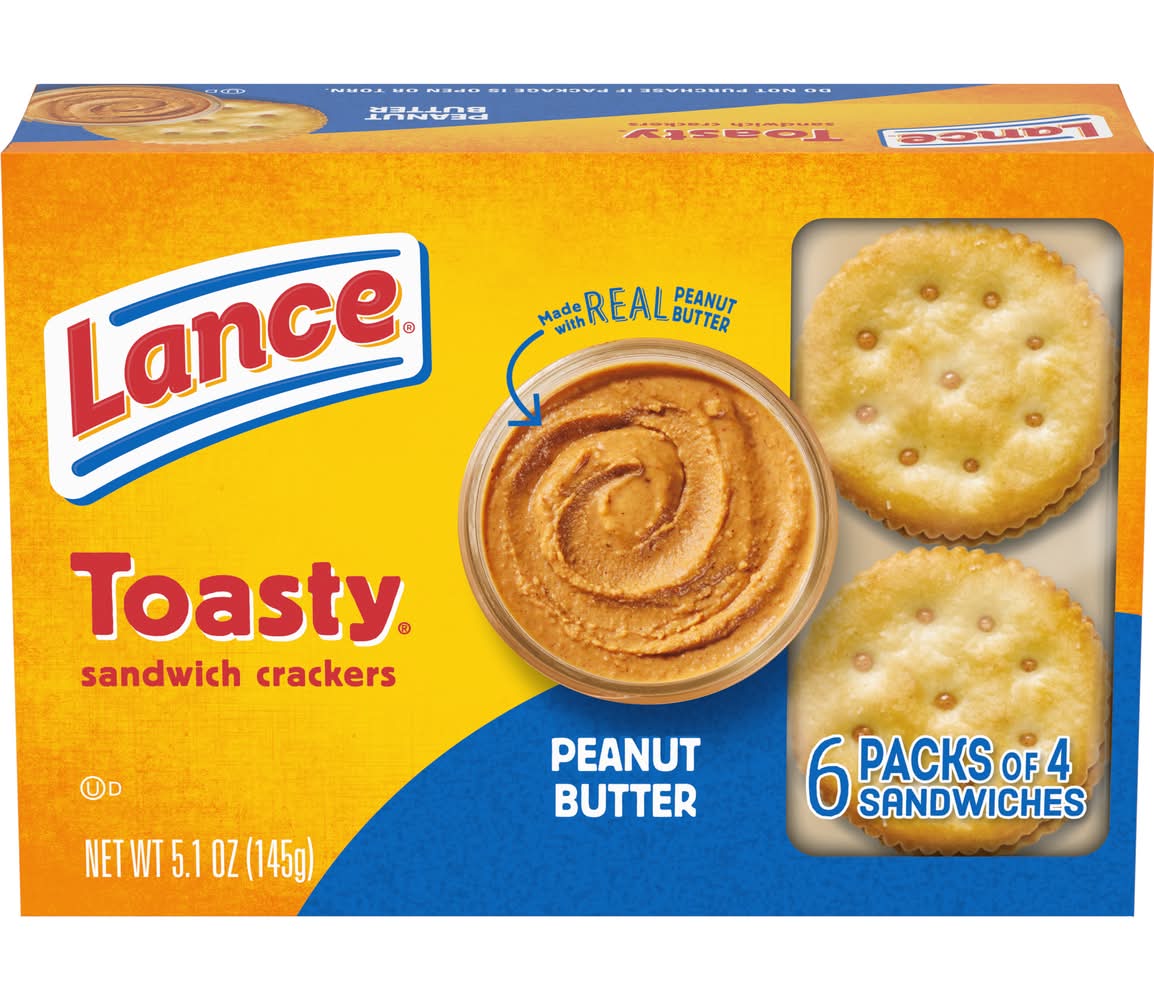 Lance Toasty Peanut Butter Sandwich Crackers (5.1 oz, 6 ct)